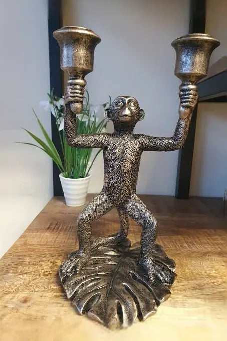 Monkey candle holder