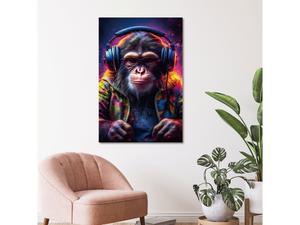 Glass monkey picture