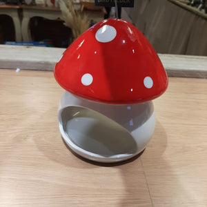 Mushroom bird feeder