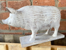 Wooden Pig Ornament