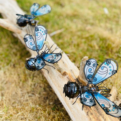 Glass Wing Honeybee Pot Hanger- set of 3